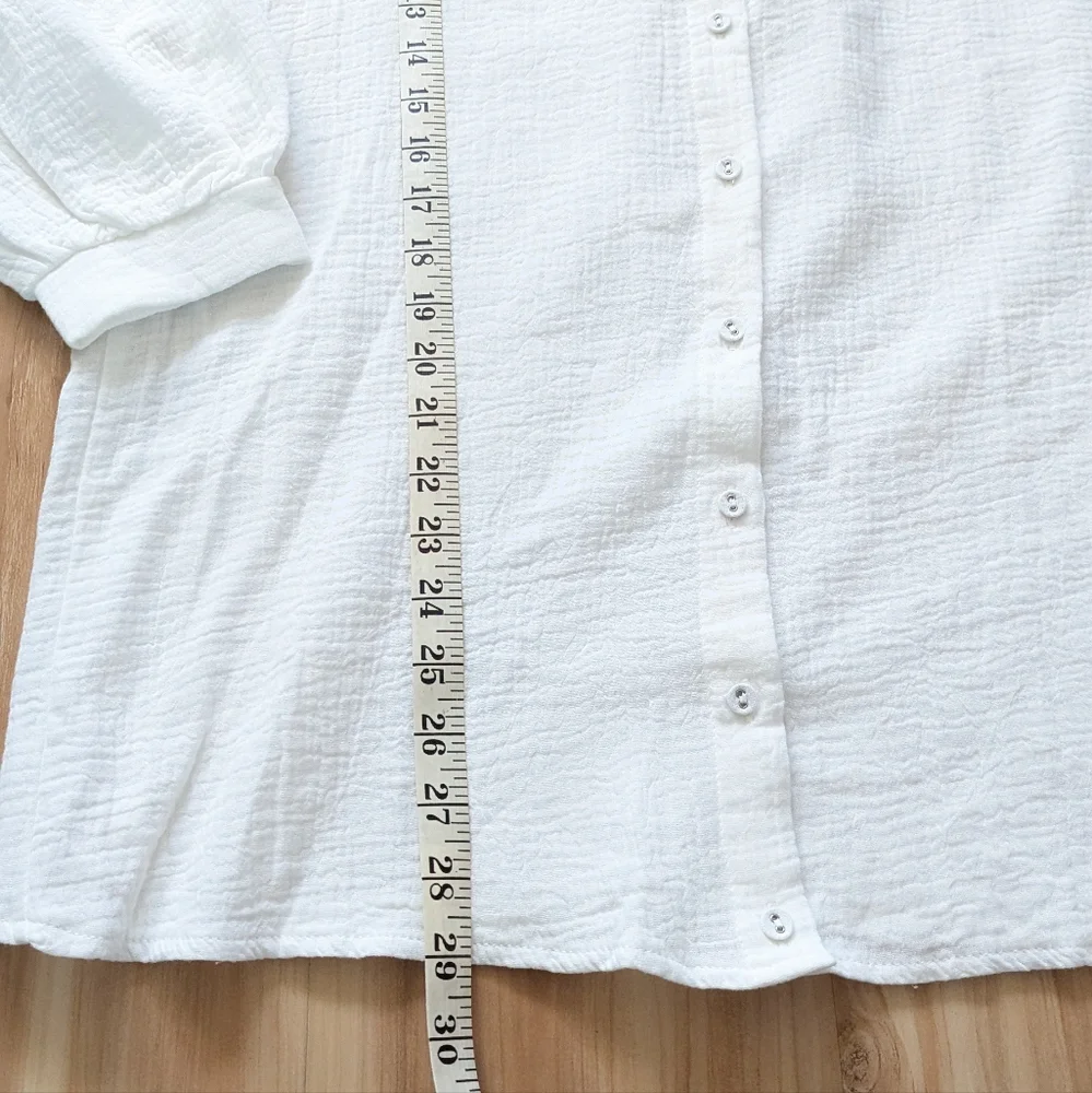 Princess Polly Sienna Button-Down White Shirt - Picture 3 of 9